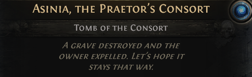 MMOJUGG Path of Exile 2 ASINIA,THE PRAETOR's CONSORT---ACT 1 Details View of Item Function and Use